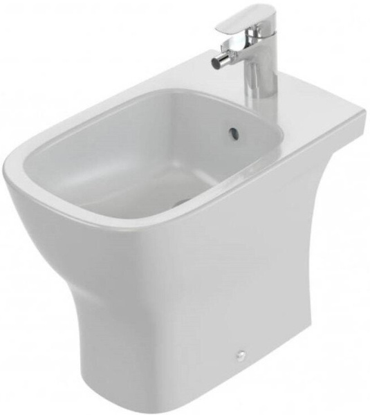 EBC0002-00 биде напольное STRUKTURA , с отв. д/смесит. /54х34/(хром) 