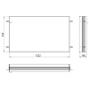 Emco Asis prime Встраиваемая рама для зеркального шкафа, B1222xH722mm