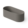 DEA DESIGN Stripes Ванна отдельностоящая 170x72xh56 см, материал: Solid Surface искуственный камень, цвет: Grey №3