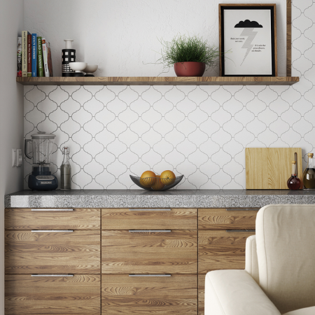  Scale  Alhambra White 12x12 глазурованный глянцевый 