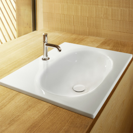 BETTE COMODO Раковина встраиваемая на столешницу  600×495×120 мм,  без отв под смес.и перел. с крепл. в компл.цвет белый 