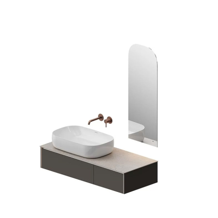 Kerama Marazzi Тумба MAGICA подвесная 90, 1 ящик, вечерний серый матовый 