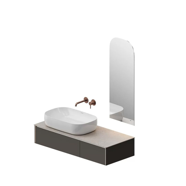 Kerama Marazzi Тумба MAGICA подвесная 90, 1 ящик, вечерний серый матовый 