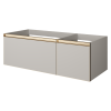 QUATRO 2 120см (80+40) тумба CASHMERE профиль MATT GOLD