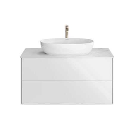 Kerama Marazzi Тумба PLAZA Modern подвесная 100 белый 2 ящика (нов. артикул - PLB.M.100.2\WHT.V) 