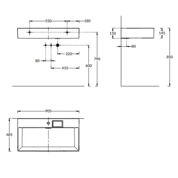 Раковина LOGICA 90 