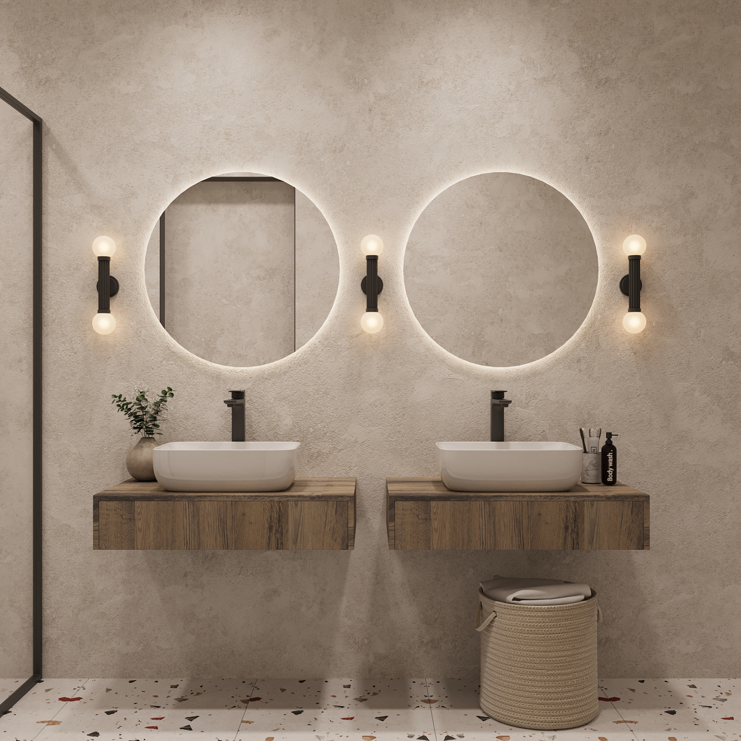 Тумба под раковину/столешницу Токио премиум, Аттик 100, 1 вырез