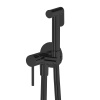 Newform Idroscopini Смеситель с гигиеническим душем, держатель, шланг 120 см, наружная часть (для 31093) цвет: черный матовый