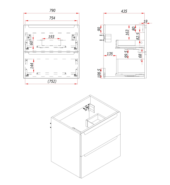 Тумба под раковину/столешницу Дион, Фисташковый 80 