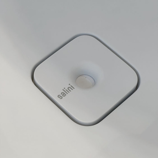 Salini Perla W Ванна S-Stone 170x90x60см пристенный вариант, интегрированный слив-перели, донный клапан, сифон, ножки , цвет белый матовый 