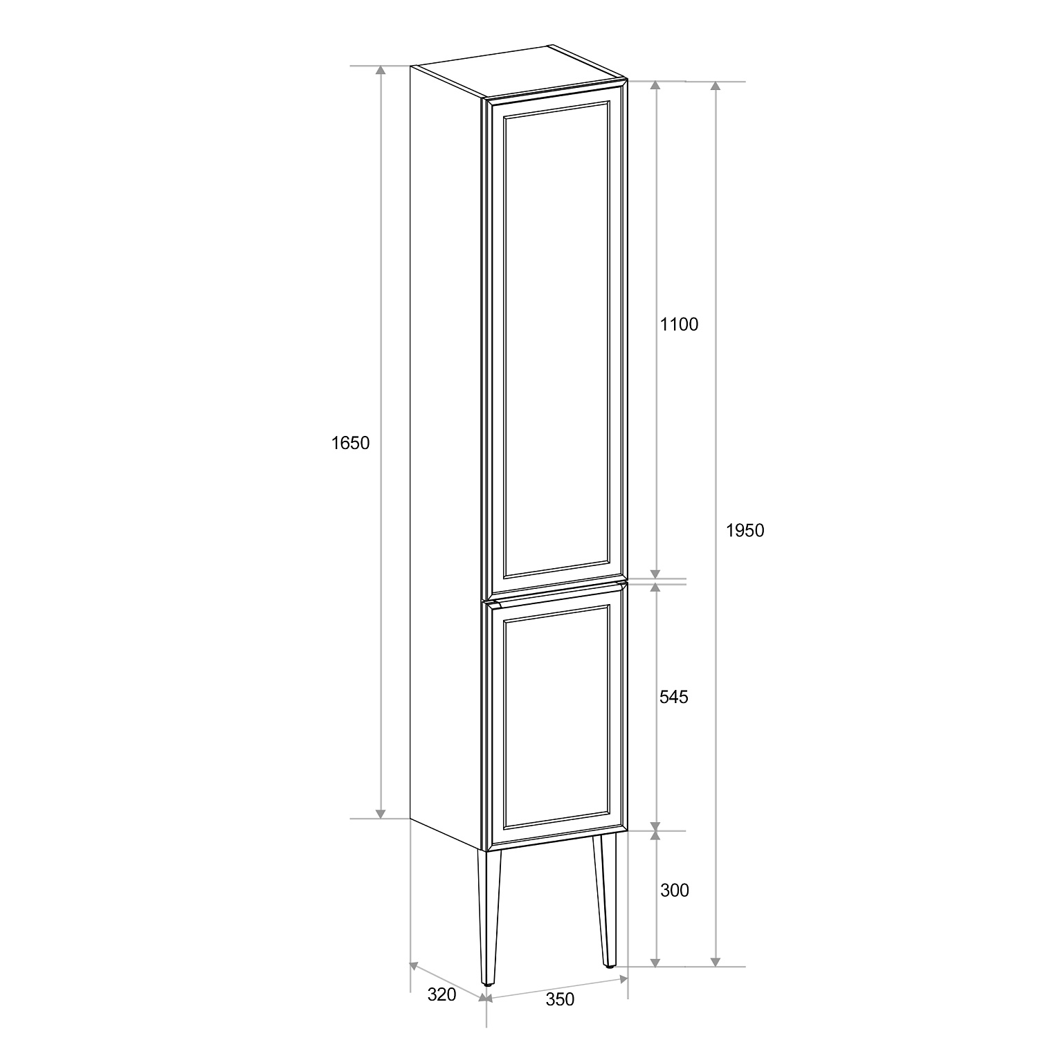 Пенал подвесной Севилья, Фисташковый