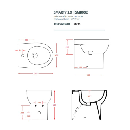 Artceram Крепления для напольных  унитазов и биде горизонтальные с заглушками белыми и хром. 