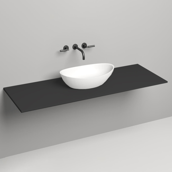 SALINI Столешница 1500х500х15 мм, из материалв S-Stone, цвет  матовый RAL 9011 