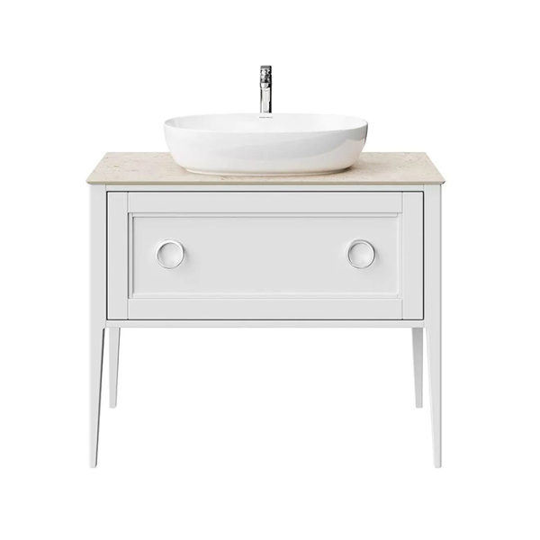 Kerama Marazzi Тумба PLAZA Classic NEO напольная 1+1 ящик 100, белая матовая 