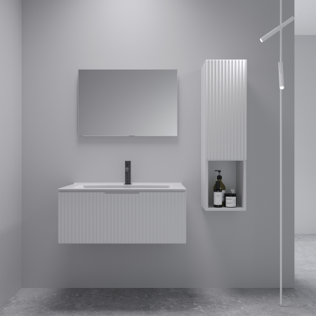 Тумба под раковину/столешницу Кито, Флавио Белый РЕТ 100 