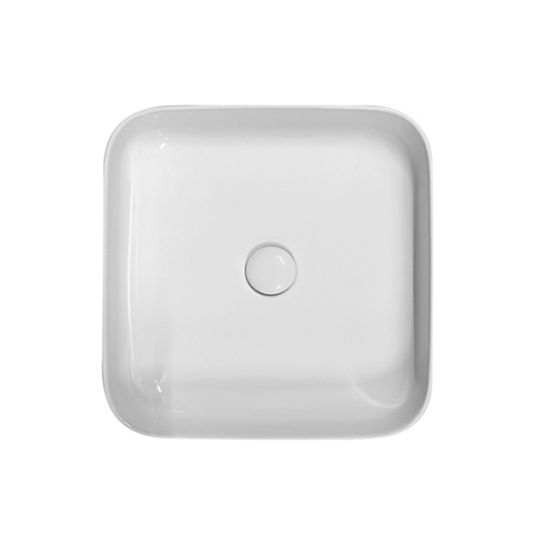 Kerasan Tribeca Раковина накладная 43х43 см, без отв. под смеситель, цвет: белый 