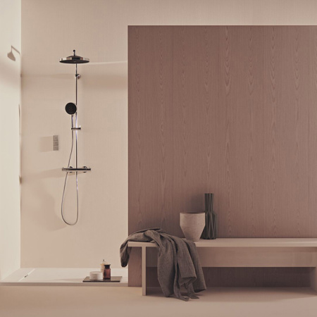 Ideal Standard Solos 3-функц.(Rain, Silkrain, SecondSkin) верхний душ 30см, цвет: хром 