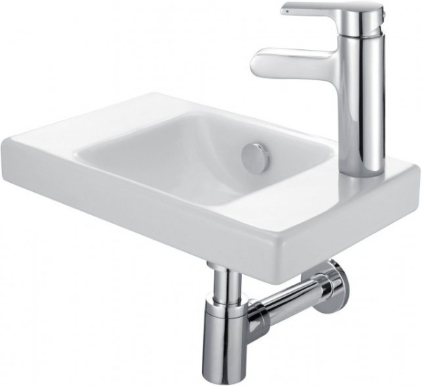 E4799G-00 раковина ODEON UP отв справа /40х25/ (бел) 