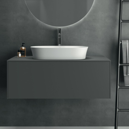 Ideal Standard Ipalyss Раковина 600х380хh120 мм, накладная, овальная, без отв. под смес., с крепежом, шаблоном, покрытие: Diamatec® цвет: белый глянец 