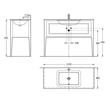 Kerama Marazzi Тумба PLAZA Classic NEO напольная 1 ящик 120, белая матовая 