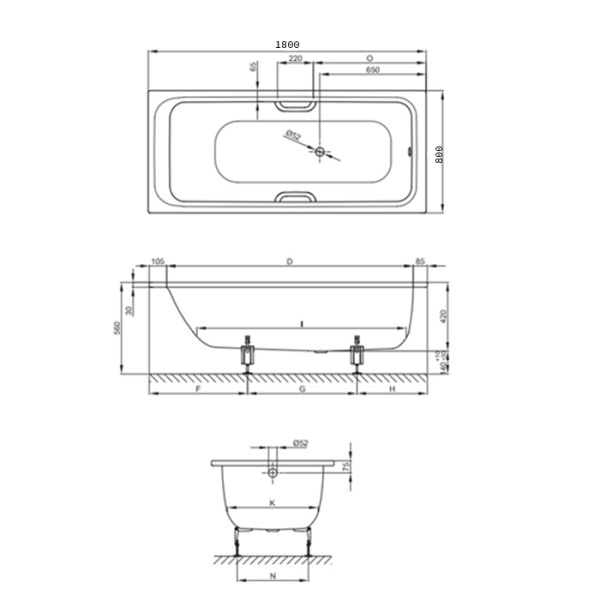 BETTE Ножки для ванны (комплект) (продаем только с ваннами!) 