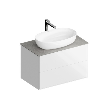 Kerama Marazzi Тумба PLAZA Modern подвесная 80 белый 2 ящика 