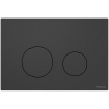 TECEspring Панель смыва плоская,из пластиковая,с круглыми кнопками, Черный матовый