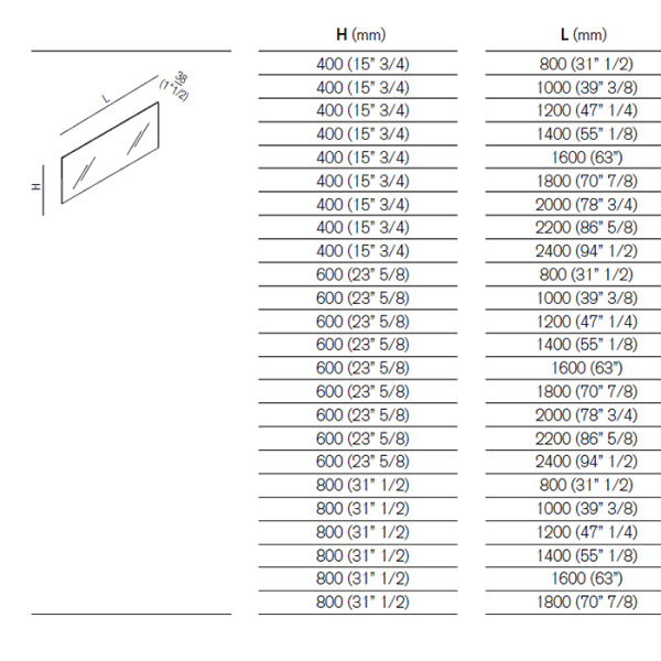 Agape Nudo LED Зеркало настенное 140x60x3.8 см с LED подсветкой 