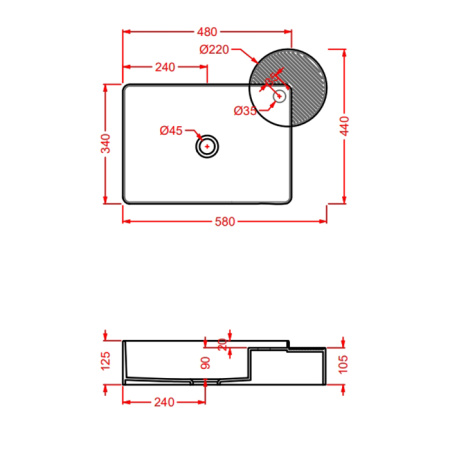 Artceram CARTESIO Раковина настольная 58х44 см, 1 отверстие, цвет зеленый глянцевый Акция (СНЯТО С ПР-ВА) 