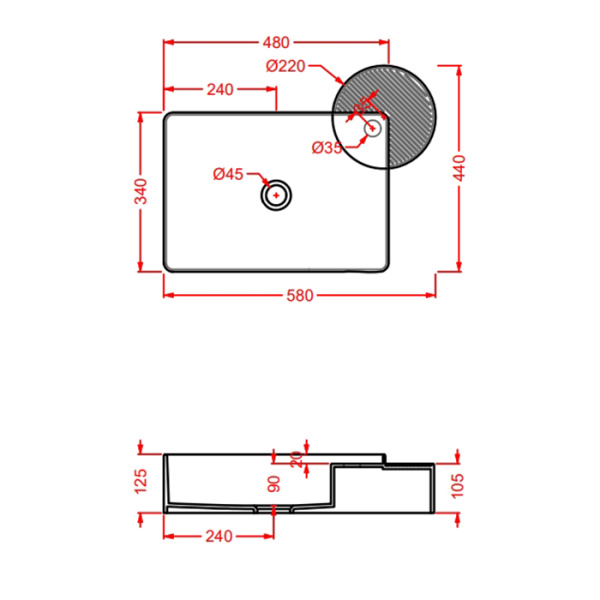 Artceram CARTESIO Раковина настольная 58х44 см, 1 отверстие, цвет зеленый глянцевый Акция (СНЯТО С ПР-ВА) 