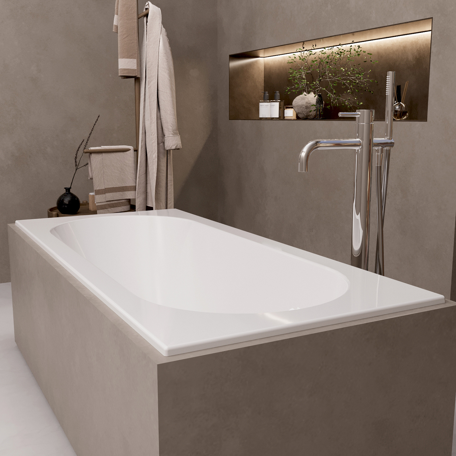 Ванна Supreme slim прямоугольная 180х80