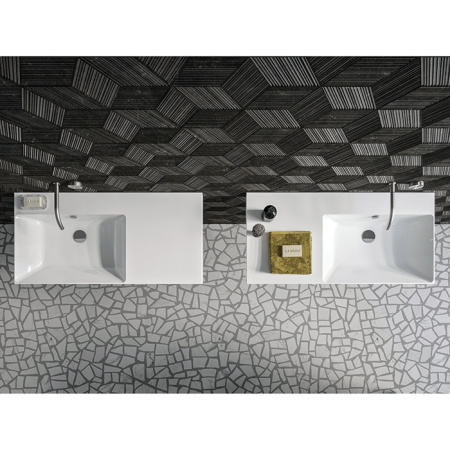 Catalano ZERO Раковина 100x50 чаша слева, без отв. под смеситель, покрытие Cataglaze+, цвет белый глянцевый 