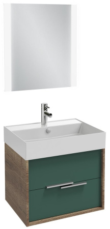 EXBH112-00 VIVIENNE Керамическая раковина 60х46 см, белая 