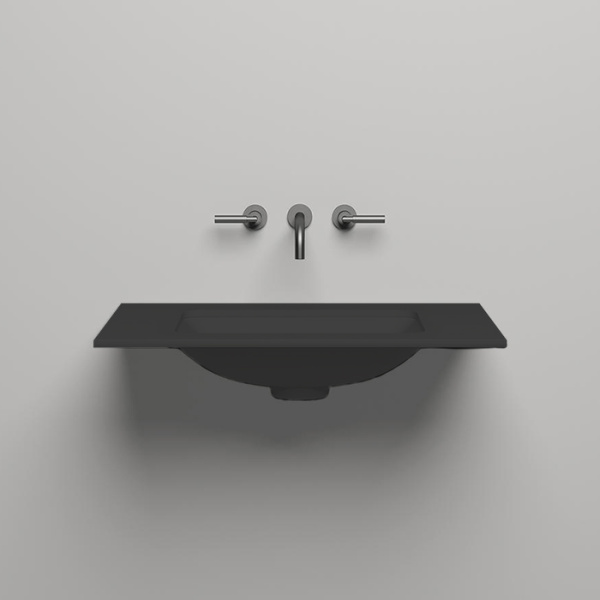 SALINI Столешница 800х500х15 мм, из материалв S-Stone, цвет  матовый RAL 9011 