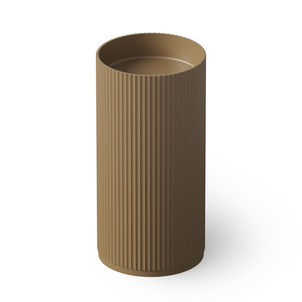 DEA DESIGN Pedestal Basin Раковина напольная d450хh900 мм, цвет dark camel 