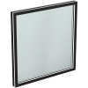 Ideal Standard Conca Квадратное зеркало в черной раме 60 см, диаметральная светодиодная подсветка neutral 