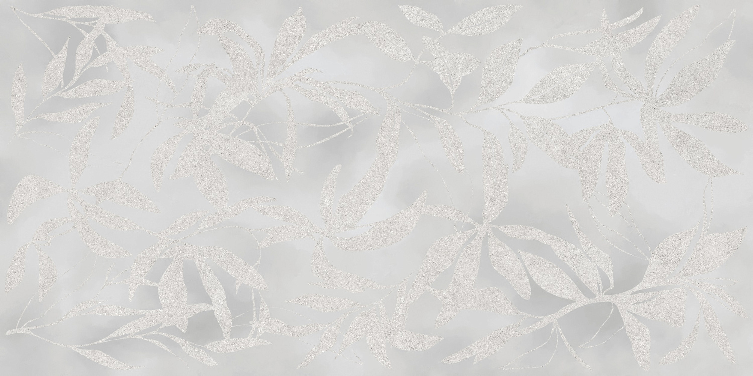 Artwall Цветы Серый Матовый 60x120