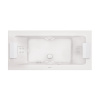 Jacuzzi Sharp Double  Ванна Rainbow&Clean System 190x90x57см, гидромассажная, свободностоящая,  без панелей,без смесителя, цвет: белый/хром