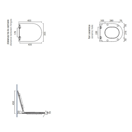 Catalano SFERA 63 Сиденье SLIM с микролифтом, быстросъемное для унитаза 0515630001, цвет белый глянцевый 