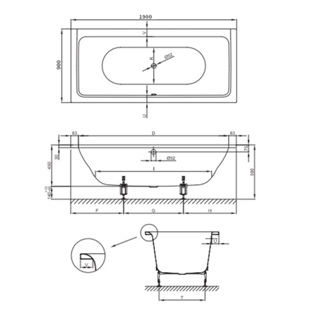 BETTE Ножки для ванны (комплект) (продаем только с ваннами!) 
