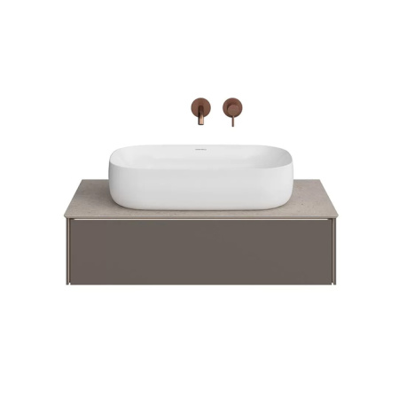 Kerama Marazzi Тумба MAGICA подвесная 90, 1 ящик, вечерний серый матовый 