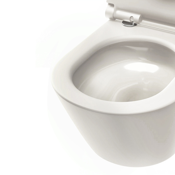 Catalano SFERA Унитаз напольный 55x35, безободковый, универс.слив, смыв Tornado, покрытие Twinglaze+, без крепежа, цвет Lino Satinato 