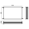 Emco Asis prestige Встраиваемая монтажная рама для зеркального шкафа 1015х147хh665мм