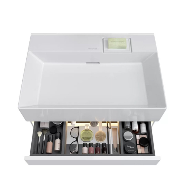 Kerama Marazzi Тумба LOGICA подвесная 2 ящика 70 см, белоснежный 