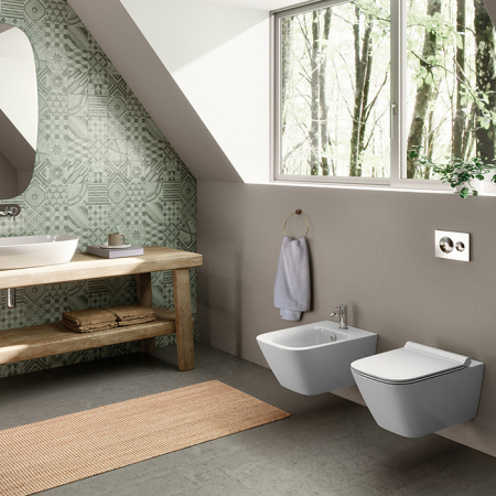 Catalano ALVEA Раковина 80x40 накладная, без отв. под смеситель, покрытие Cataglaze+, цвет белый глянцевый 