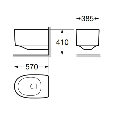 ARMANI ROCA ISLAND Смеситель для биде на 2 отверстия, с хромированным донным клапаном, цвет Nero 