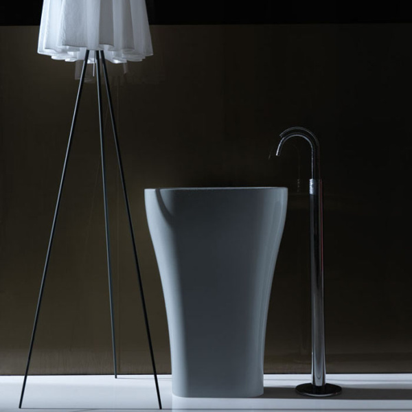 KERASAN Aquatech раковина отдельностоящая 60см, с креплением и сифоном, цвет белый (СПЕЦцена со склада!) 