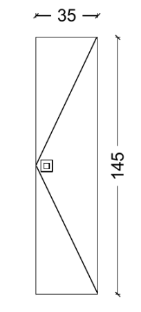 Пенал LUCIDO Бронзированный коричневый 304005 