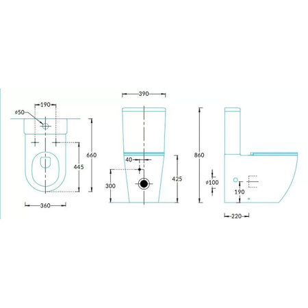 Kerama Marazzi Унитаз SFERA напольный безободковый с крепежом и сиденьем, быстросъемным с softclose, белый глянцевый 