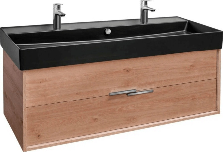 EB1669-E75-E75  VIVIENNE Тумба для раковины 120 см, к. дуб давос натуральный, ф. дуб давос натуральный 